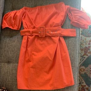 Orange day dress